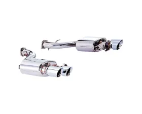 IPE SS Valvetronic Muffler w/Chrome Silver Tips Ferrari 599 GTB Fiorano 2006-2012