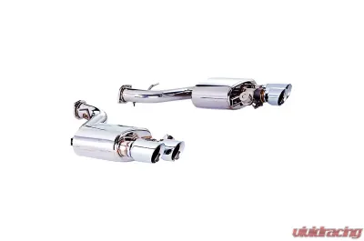 IPE SS Valvetronic Muffler w/Chrome Silver Tips Ferrari 599 GTB Fiorano 2006-2012 - 0F599-NVN0S-2