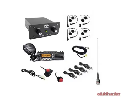 PCI Race Radios California Ultimate 4 Seat Package with Helmet Wiring Kits - 1099