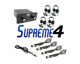 PCI Race Radios Supreme 4 Seat Package Radio Kit with Headsets