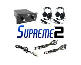 PCI Race Radios Supreme 2 Seat Package Radio Kit with Headsets