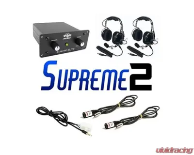 PCI Race Radios Supreme 2 Seat Package Radio Kit with Headsets - 1269