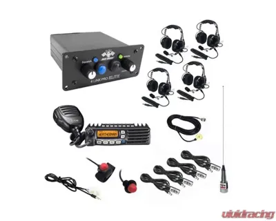 PCI Race Radios Ultimate 4 Seat Package with Headsets, Bluetooth & DSP Upgrade - 2496