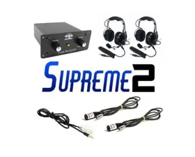 PCI Race Radios Supreme 2 Seat Package with Bluetooth & Headsets