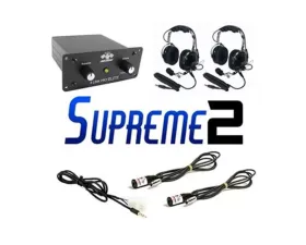 PCI Race Radios Supreme 2 Seat Package with Bluetooth, DSP & Headsets