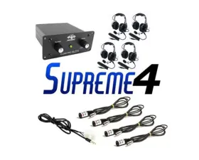 PCI Race Radios Supreme 4 Seat Package with Bluetooth & Headsets