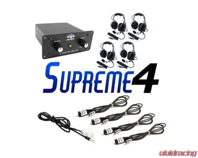 PCI Race Radios Supreme 4 Seat Package with Bluetooth & Headsets - 2505