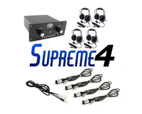 PCI Race Radios Supreme 4 Seat Package with Bluetooth, DSP & Headsets