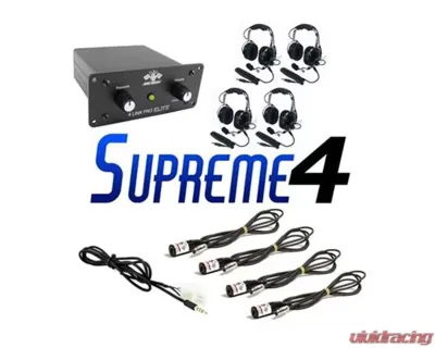 PCI Race Radios Supreme 4 Seat Package with Bluetooth, DSP & Headsets - 2506