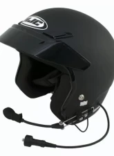 PCI Race Radios HJC CS-5N Open Face Wired Helmet Large Matte Black                                     - 1211 - Image 2