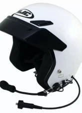 PCI Race Radios HJC CS-5N Open Face Wired Helmet Small White                                     - 1215 - Image 2