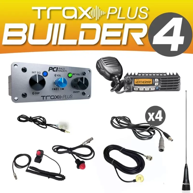 PCI Race Radios Trax Plus Builder Package 4 Bluetooth and DSP On-Board Intercom - 2576