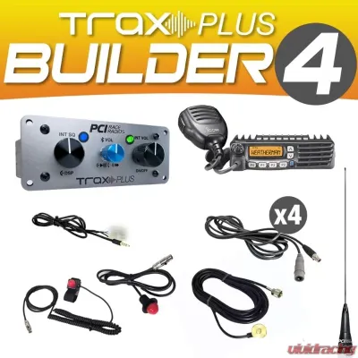 PCI Race Radios Trax Plus Builder Package 4 Bluetooth and DSP On-Board Intercom - 2576