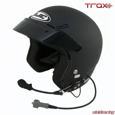 PCI Race Radios TRAX HJC CS-5N Open Face Wired Helmet Large White - 2634