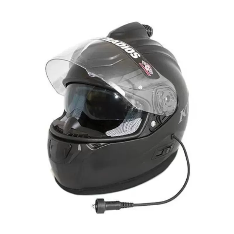 PCI Race Radios PCI Klim R1 Helmet Wired Medium Matte Black - 2822