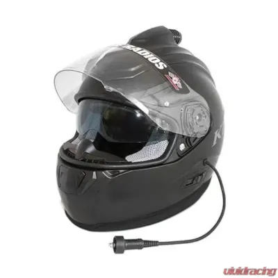 PCI Race Radios PCI Klim R1 Helmet Wired Large Matte Black - 2823