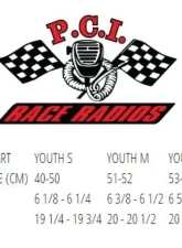 PCI Race Radios TRAX HJC CL-Y Youth Wired Helmet RA Small Black                                     - 3040 - Image 2