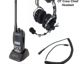 PCI Race Radios Crew Chief Package Kenwood TK-2312 and Headset Black