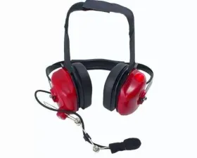 PCI Race Radios PCI Bluetooth Crew Chief Headset Red