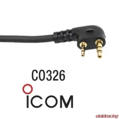 PCI Race Radios Headset Adapter 90 degree Coil Cord for Icom - 5100