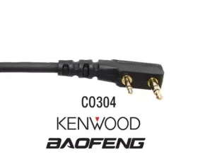 PCI Race Radios Kenwood 2-Pin Adapter Coil Cord for Boafeng