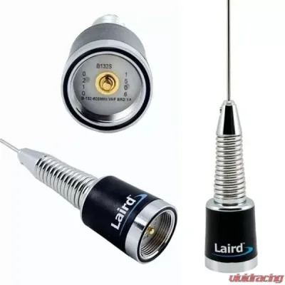 PCI Race Radios Laird B132S 1/4 Wave Base Antenna Assembly with Springed Whip - 659