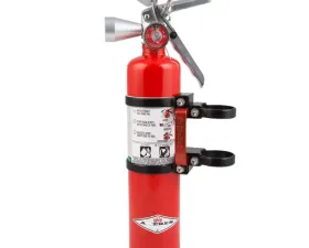 Axia Alloys Quick Release Fire Extinguisher Mount with 2.5lb Halotron Red