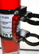 Axia Alloys Quick Release Fire Extinguisher Mount with 2.5lb Halotron Red                                     - MODFM2.5HR - Image 2