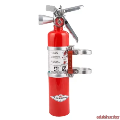 Axia Alloys Quick Release Fire Extinguisher Mount with 2.5lb Halotron Red - MODFM2.5HR