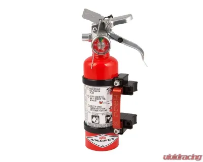 Axia Alloys Quick Release Fire Extinguisher Mount with 1.4lb Halotron Red - MODFM1.4HR