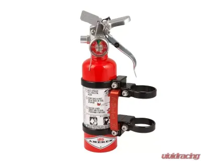 Axia Alloys Quick Release Fire Extinguisher Mount with 1.4lb Halotron Red - MODFM1.4HR