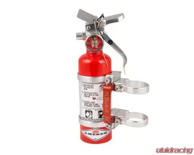 Axia Alloys Quick Release Fire Extinguisher Mount with 1.4lb Halotron Red - MODFM1.4HR