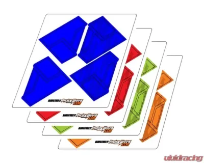 Assault Industries Blue Aviator Mirror Decal|Bezel Set - SVM-U-AVITR-DCL-27