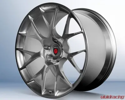 Gemballa GRS-F1 Diamond | Silver 21x9 5x130 Monoblock Forged Wheel Porsche 991 Turbo | Turbo S 14-19 - GRS-F1_21x9DS