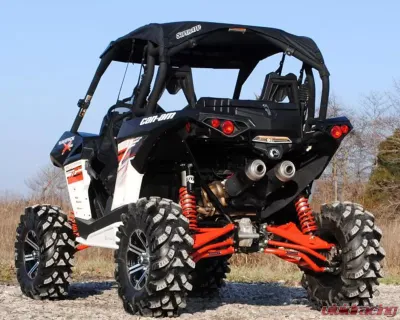 SuperATV Black High Clearance Rear A-Arms Can-Am Maverick Max 1000R X RS DPS 2014-2015 - AA-CA-MAV-R-HC-K-02
