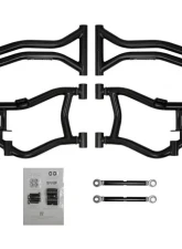 SuperATV Black High Clearance Rear Offset A-Arms Polaris RZR 4 800 2011-2014                                     - AA-P-RZRS-R-HC-02 - Image 3
