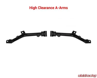 SuperATV Black High Clearance Rear Offset A-Arms Polaris RZR 4 800 2011-2014 - AA-P-RZRS-R-HC-02
