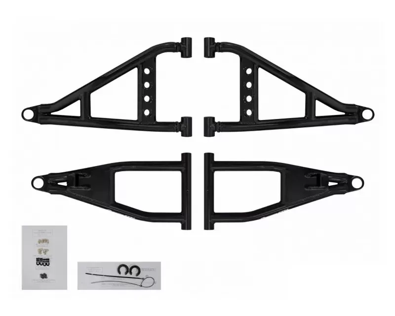 SuperATV Black High Clearance Forward Offset A-Arms Polaris Ranger XP 900 2013-2017 - AA-P-RAN900-1.5-HC-02