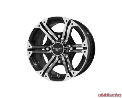 SuperATV Machined Black H-Series 14" Bandit Wheels 4/156-12 Polaris UTV - BAN-14/7-4/156-H12