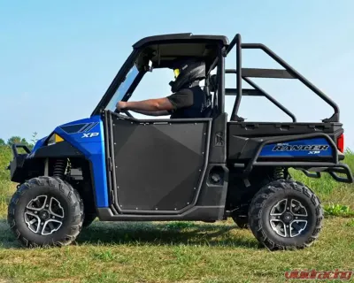 SuperATV 2 Aluminum Half Doors Polaris Ranger Fullsize 900 2013-2017 - DOOR-P-RAN900-00