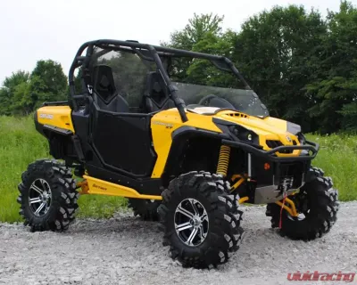 SuperATV Clear Scratch Resistant Half Windshield Can-Am Commander 800 2011-2017 - HWS-CA-COM-70