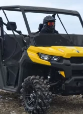 SuperATV Tinted Standard Half Windshield Can-Am Defender 1000 2016-2017                                     - HWS-CA-DEF-71 - Image 2