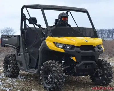 SuperATV Tinted Standard Half Windshield Can-Am Defender 1000 2016-2017 - HWS-CA-DEF-71