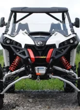 SuperATV Clear Scratch Resistant Half Windshield Can-Am Maverick 1000R 2013-2017                                     - HWS-CA-MAV-70 - Image 2