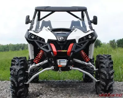 SuperATV Clear Scratch Resistant Half Windshield Can-Am Maverick 1000R 2013-2017 - HWS-CA-MAV-70
