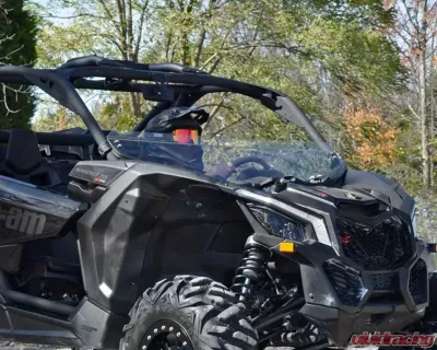 SuperATV Clear Standard Half Windshield Can-Am Maverick X3 2017-2021 - HWS-CA-X3-75