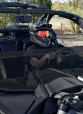 SuperATV Dark Tinted Standard Half Windshield Can-Am Maverick X3 2017-2021                                     - HWS-CA-X3-71 - Image 2