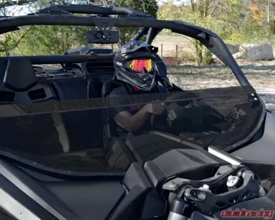 SuperATV Dark Tinted Standard Half Windshield Can-Am Maverick X3 2017-2021 - HWS-CA-X3-71