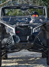 SuperATV Clear Standard Half Windshield Can-Am Maverick X3 2017-2021                                     - HWS-CA-X3-75 - Image 2
