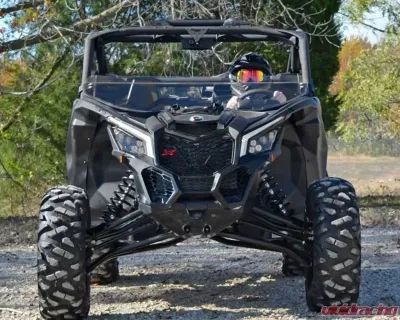 SuperATV Clear Standard Half Windshield Can-Am Maverick X3 2017-2021 - HWS-CA-X3-75